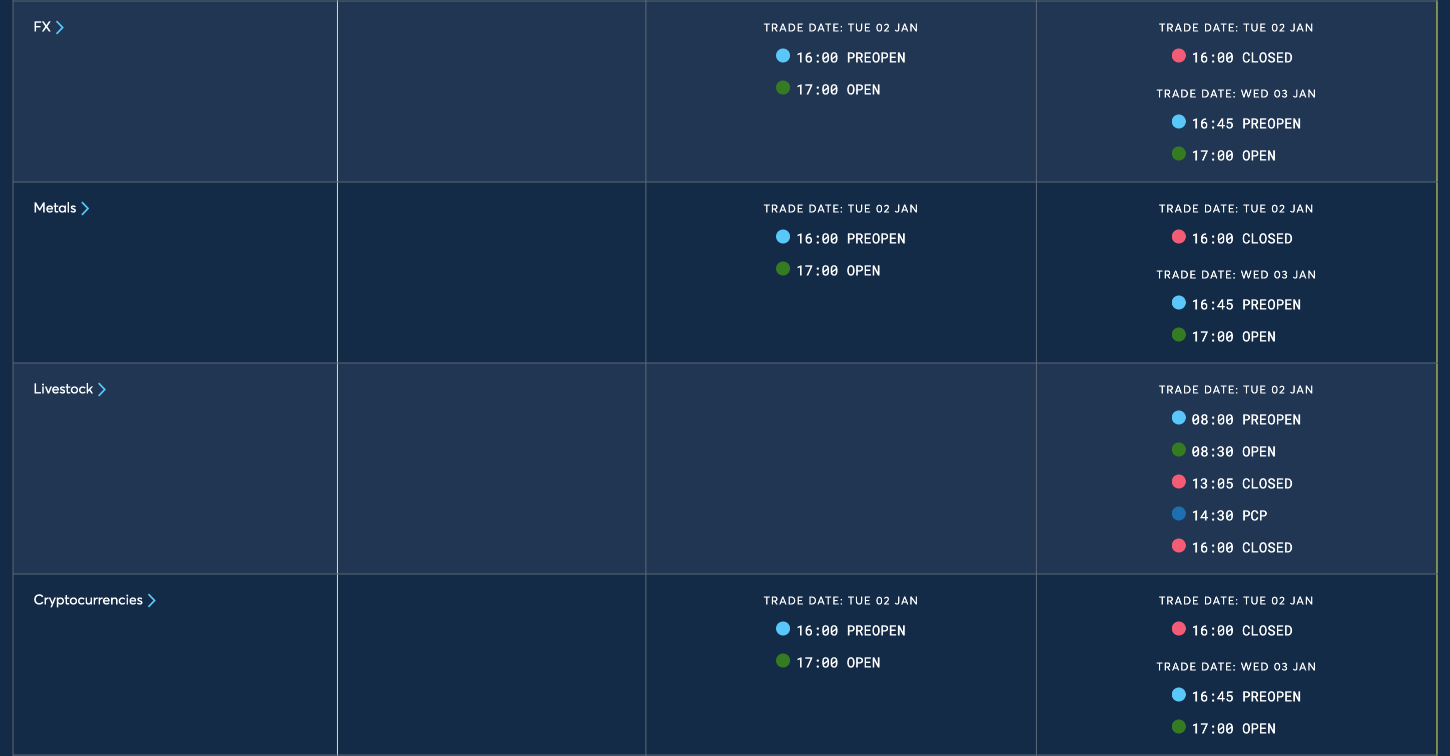 New Year Holiday Trading Schedule - 2023/2024